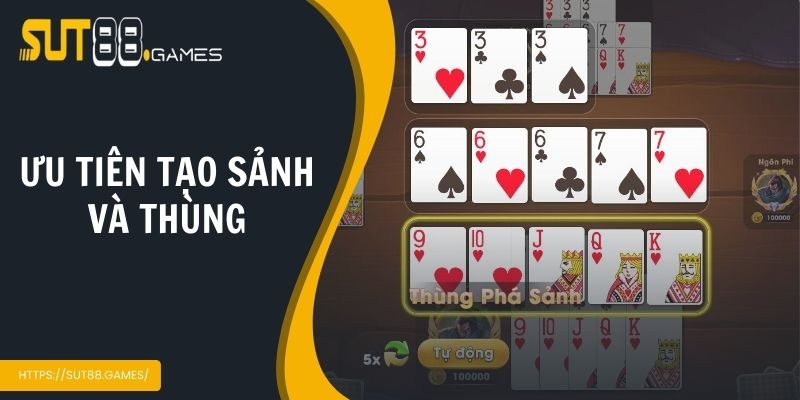 Ưu  tiên tạo sảnh và thùng